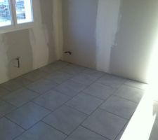 10 septembre : carrelage chambre du bas