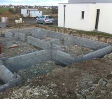 Montage du vide sanitaire entre le 24/01/2017 et le 2/02/2017.