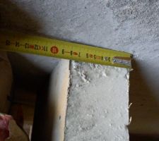 Isolant au sol de 8cm sous le circuit du plancher chauffant