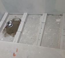 Préparation de la base pour les receveurs de douche
