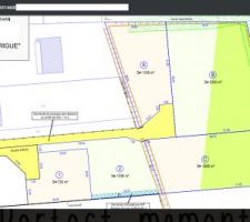 Plan lotissement. Terrain A.