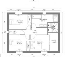 Plan étage
constructeur 3