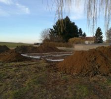 Fondation en semelles ancrées à 2.5m