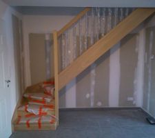 Escalier finition alu vertical