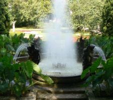 La fontaine est magique, à voir sur tous les angles.