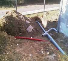 VRD  .  L'electricité , les euax usées et les pluviales .