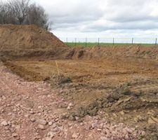 Vue d'ensemble du terrassement.