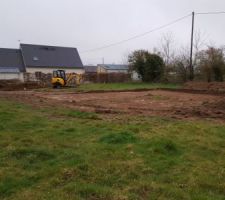 Terrassement des fouilles