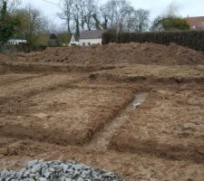 Terrassement des fouilles