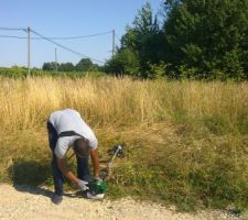 &Ccedil;a y est, d&eacute;broussaillage c'est parti!