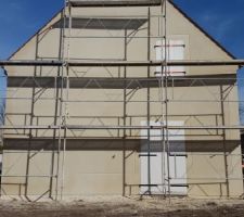 D&eacute;but des enduits