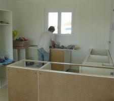 Début montage cuisine