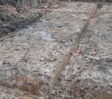 Début des fondations