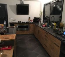 Mise en place de la cuisine et déménagement