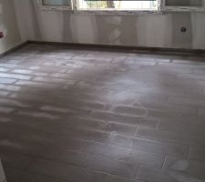 Façon parquet gris