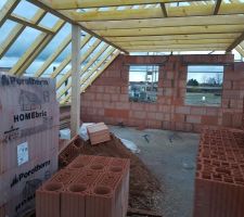 Charpente montée par la société GABEL à Drusenheim en 1 journée