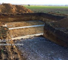 Les semelles sont coulées