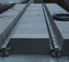 Plancher du rez de chaussée en poutrelles et hourdis