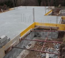 Dalle du rez de chaussée coulée !