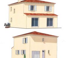 Visuel définitif de la maison sauf porte et couleur du crépi