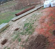 Livraison du bois pour la terrasse