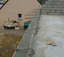 Montée des parpaings et plafond rdc