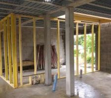 Supports de cloison pour le garage