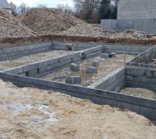 Élévation du vide sanitaire.