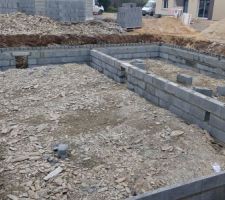 Élévation du vide sanitaire.