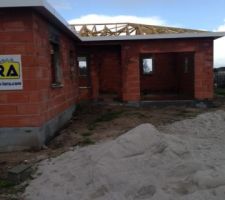 Fin de la pose de la charpente