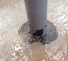 Constat sur 3 tuyaux d'évacuations