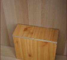 Cr&eacute;ation d'une petite boite pour camoufler les nourrices au fond du caisson.