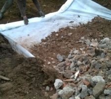 Début de l'accès chantier