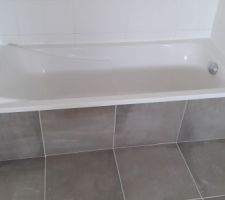 Carrelage + Habillage baignoire_SDB Etage