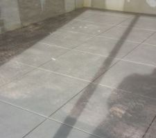 Pose du carrelage