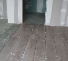Pose du carrelage