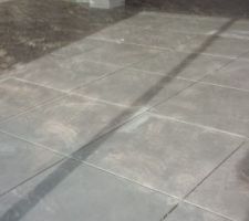 Pose du carrelage