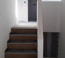 Carrelage escaliers_Etage