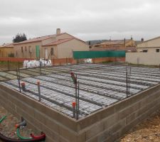 Et voila le plancher le reseau les treillis et la dalles