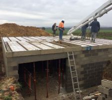 Coulage du plancher RDC