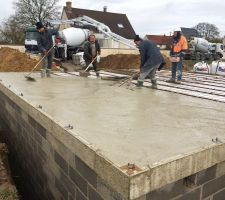 Coulage du plancher RDC