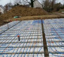 Pose du plancher garage