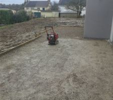 La terrasse prend du retard avec le mauvais temps