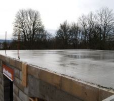 La dalle de l'&eacute;tage est coul&eacute;e ! ! !