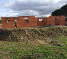 Elevation des murs du RDC