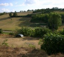 La vue de notre chambre et celle des enfants