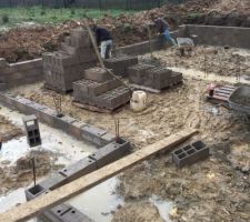Courageux malgr&eacute; la pluie ca avance bien nous sommes content ?