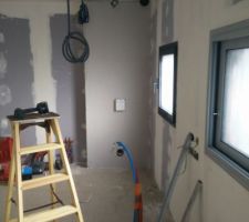 Caisson du wc suspendu du RDC fini