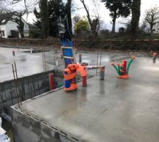 Coulage dalle du vide sanitaire