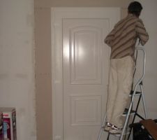 Vu de l'intérieur la nouvelle porte